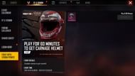 Once you complete the objective of playing 60 minutes, you can attain the rewards (Image via Free Fire)
